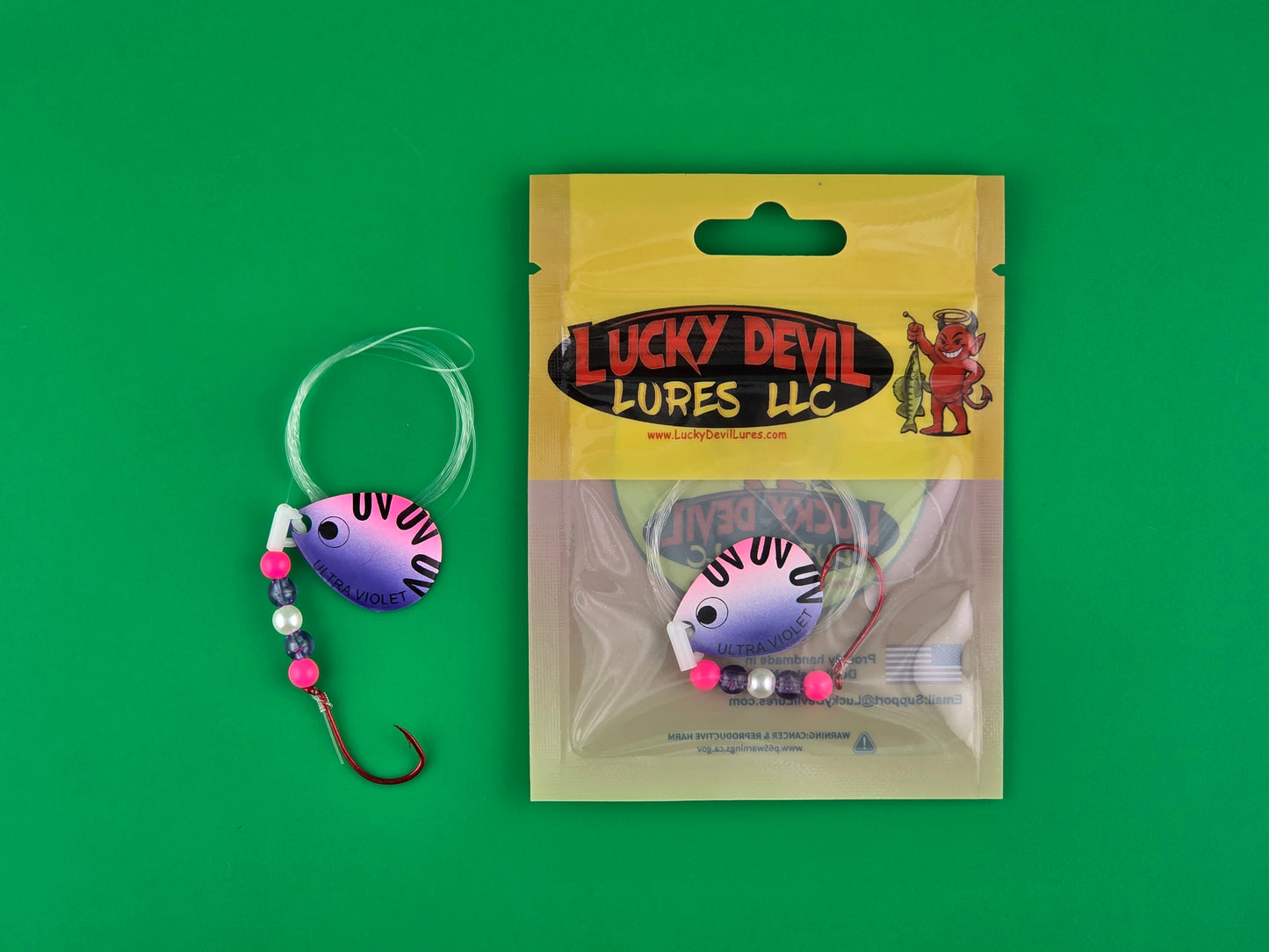 Expert-Series Colorado Spinner - Pink/Purple UV Splash