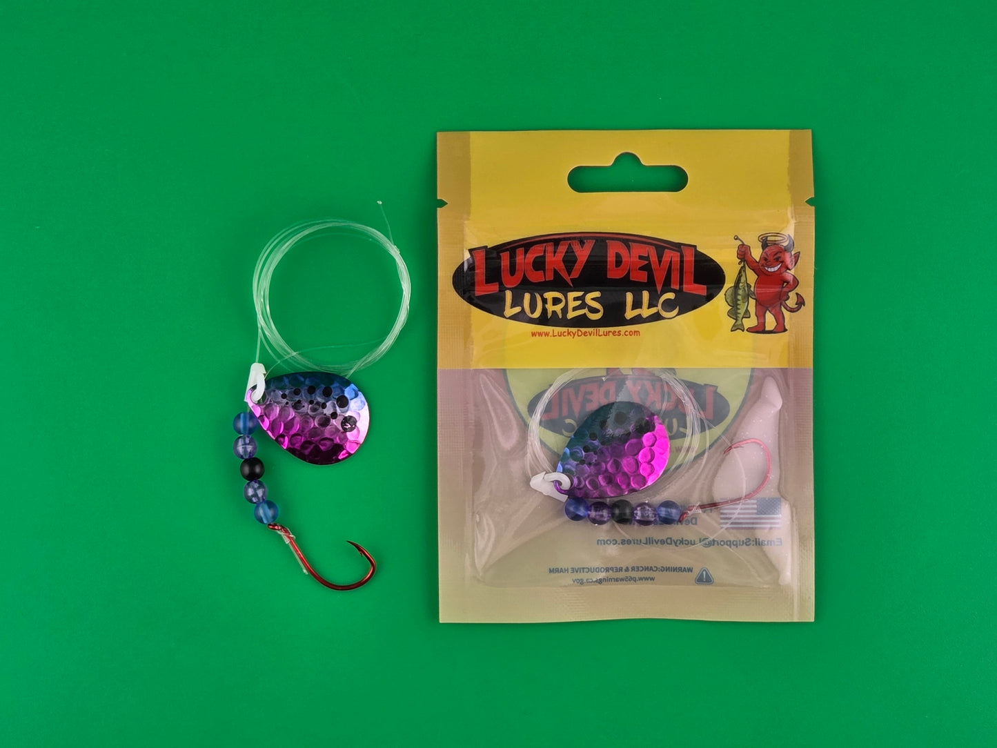 Expert-Series Colorado Spinner - Rainbow Hammered Nickel Dot