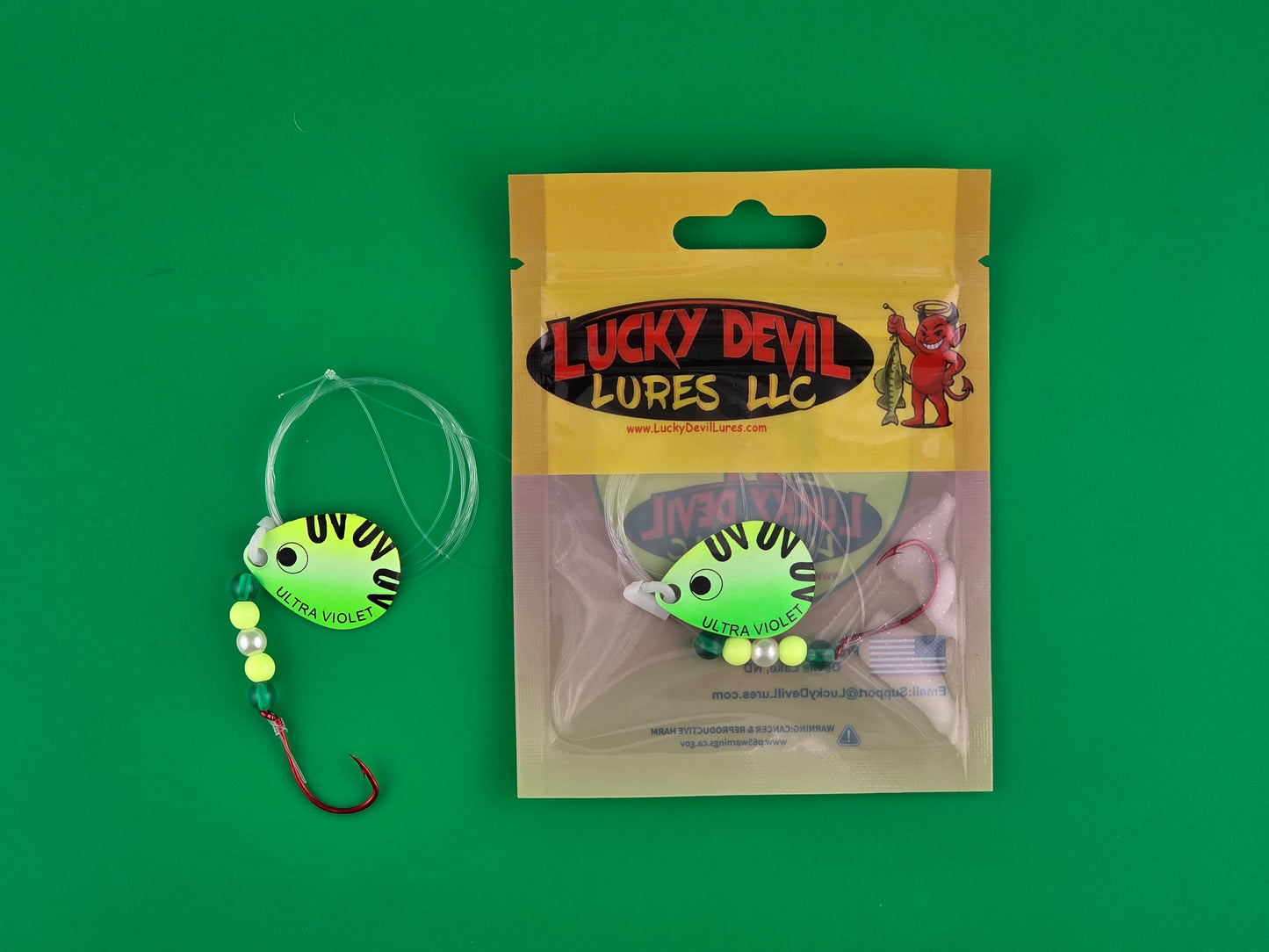 Expert-Series Colorado Spinner - Green/Chart. UV Splash