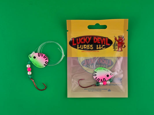 Expert-Series Colorado Spinner - Pink/Green UV Splash