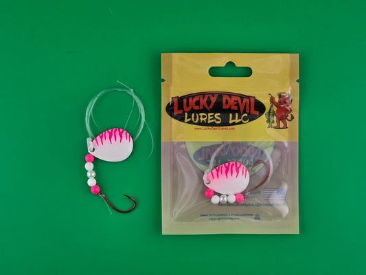 Expert-Series Colorado Spinner - White/Pink Tiger Stripe