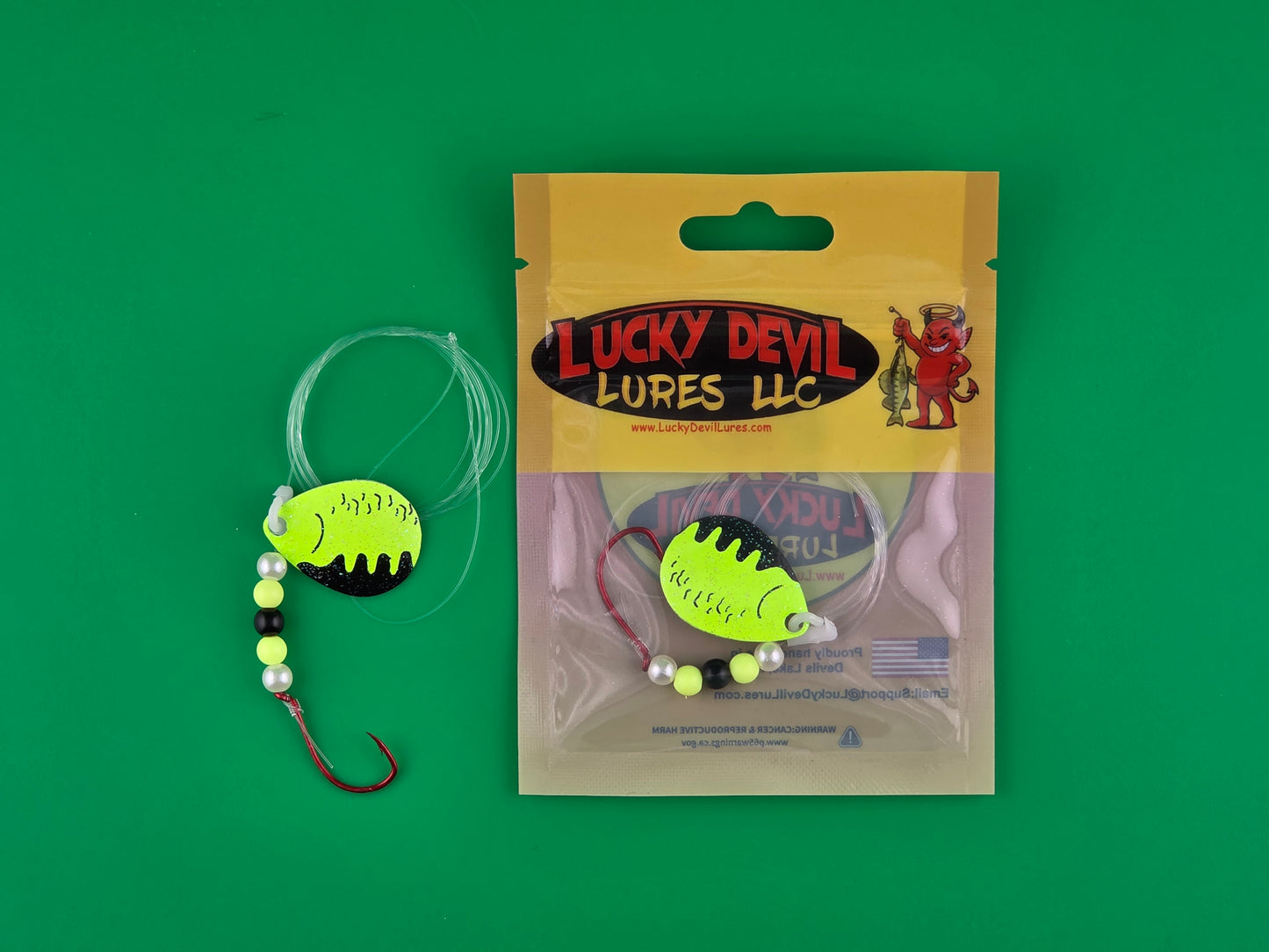 Expert-Series Colorado Spinner - Chartreuse Perch Crystal