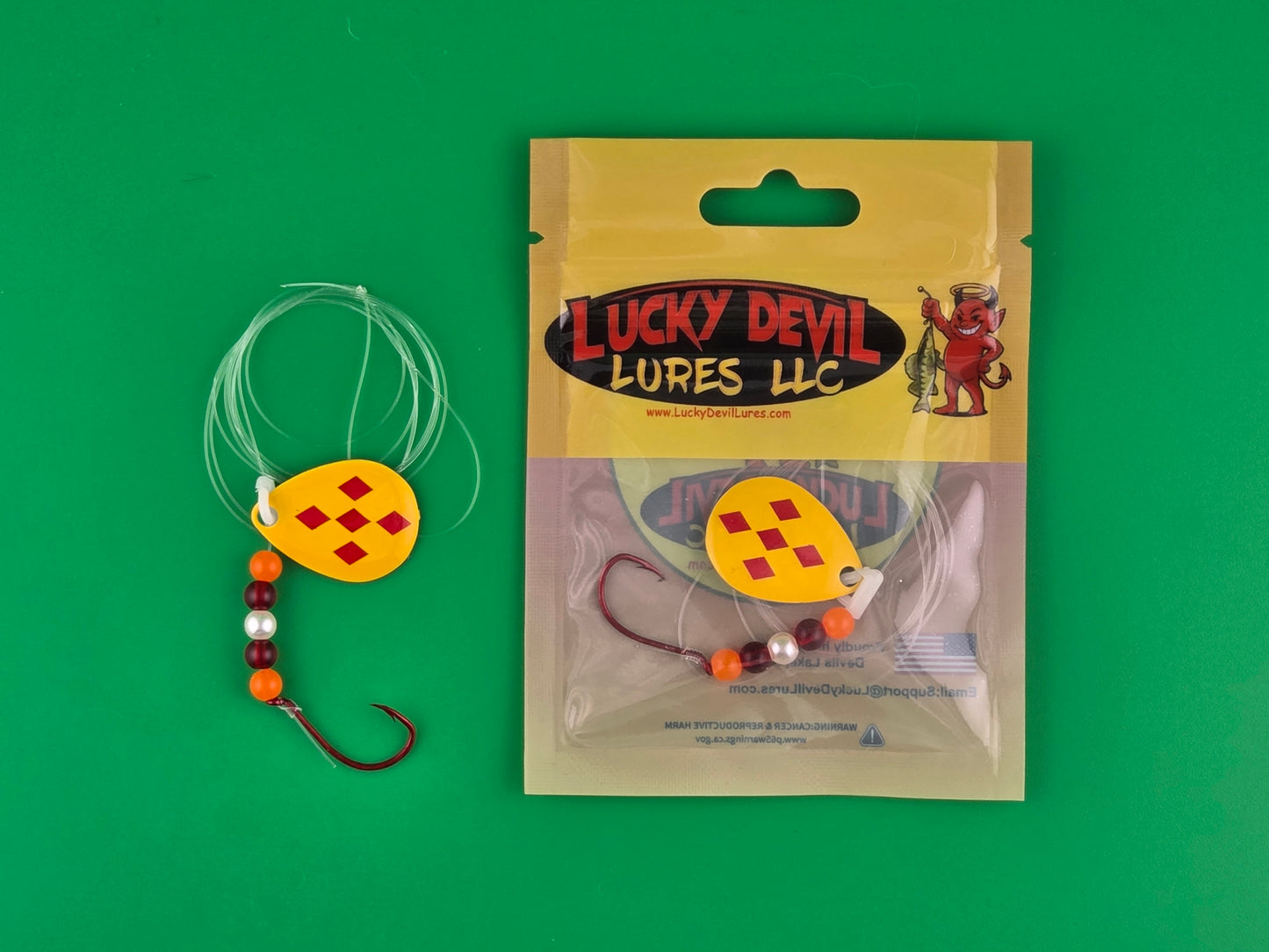 Pro-Series Colorado Spinner - Yellow/Red 5 of Diamonds